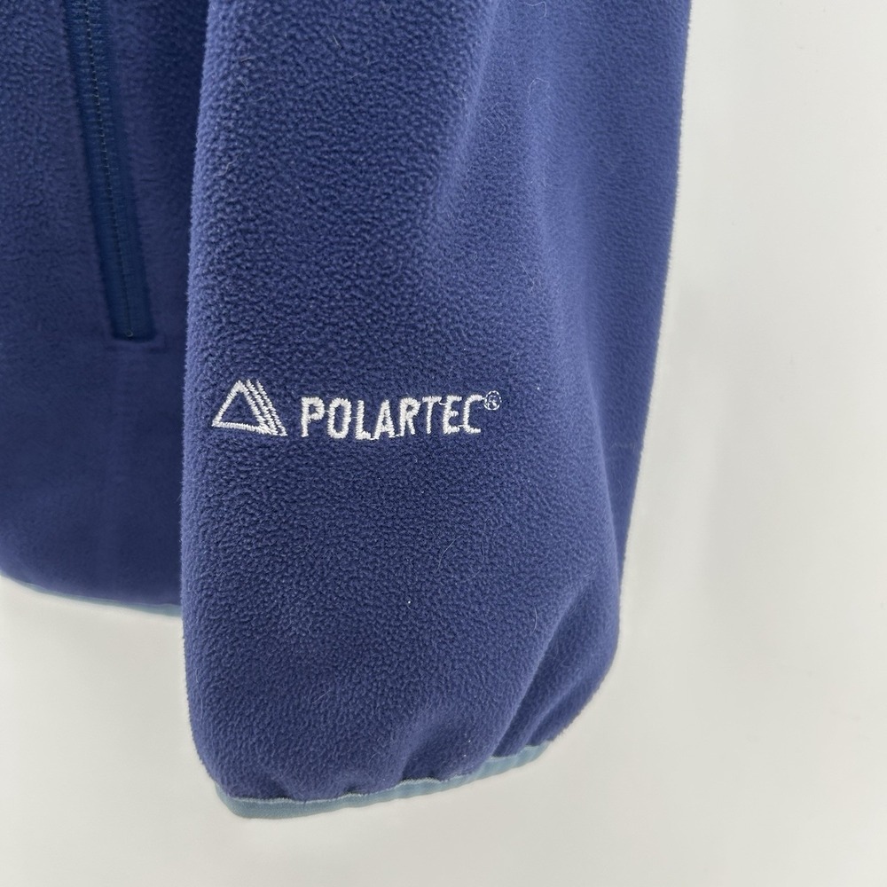 LL Bean Polartec Fleece Jacket Mens XL Navy Full Zip Weather Channel Gorpcore - Picture 4 of 13